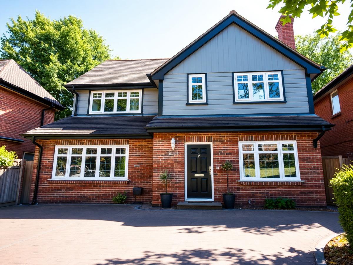 After: Fascias, soffits & black guttering
