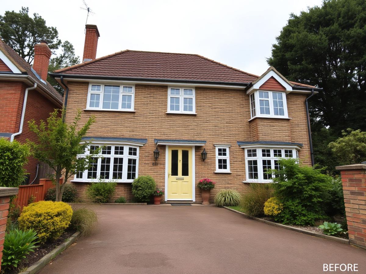 Before: Fascias, soffits & black guttering